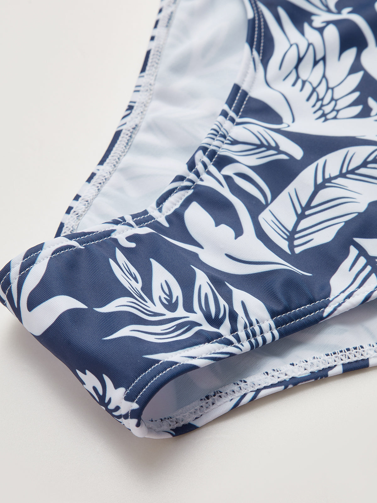 Floral Patterned Halter Neck Swimsuit