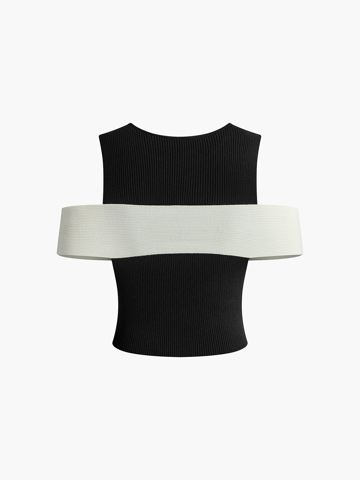 Stretch-Strickweste mit Schleife