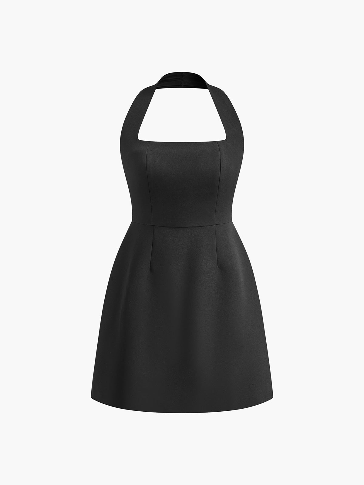 Stella Halter Solid Mini Dress 