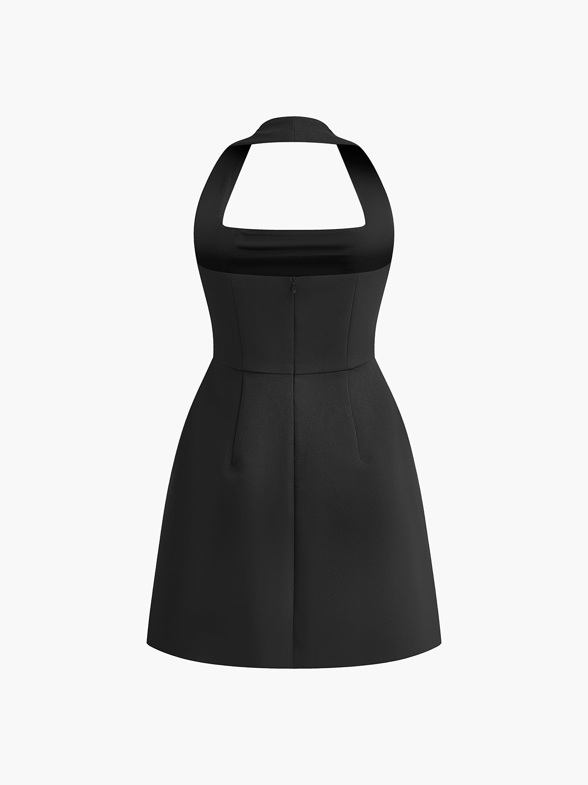 Stella Halter Solid Mini Dress 