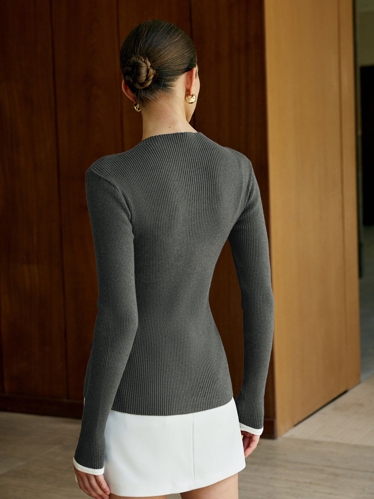 Schlichter, geknöpfter Strickcardigan