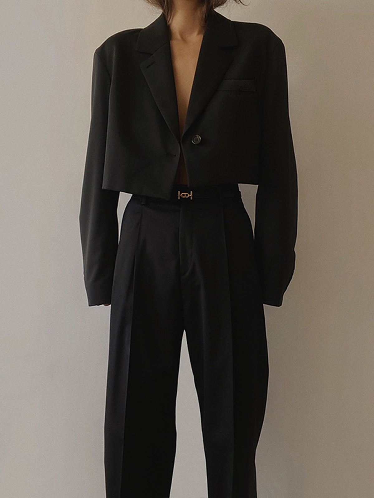 Şık Crop Blazer