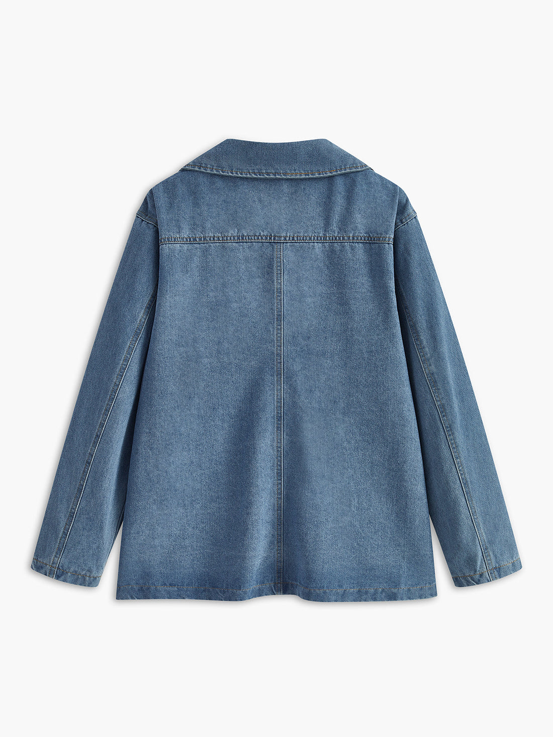 Collar Cargo Denim Jacket