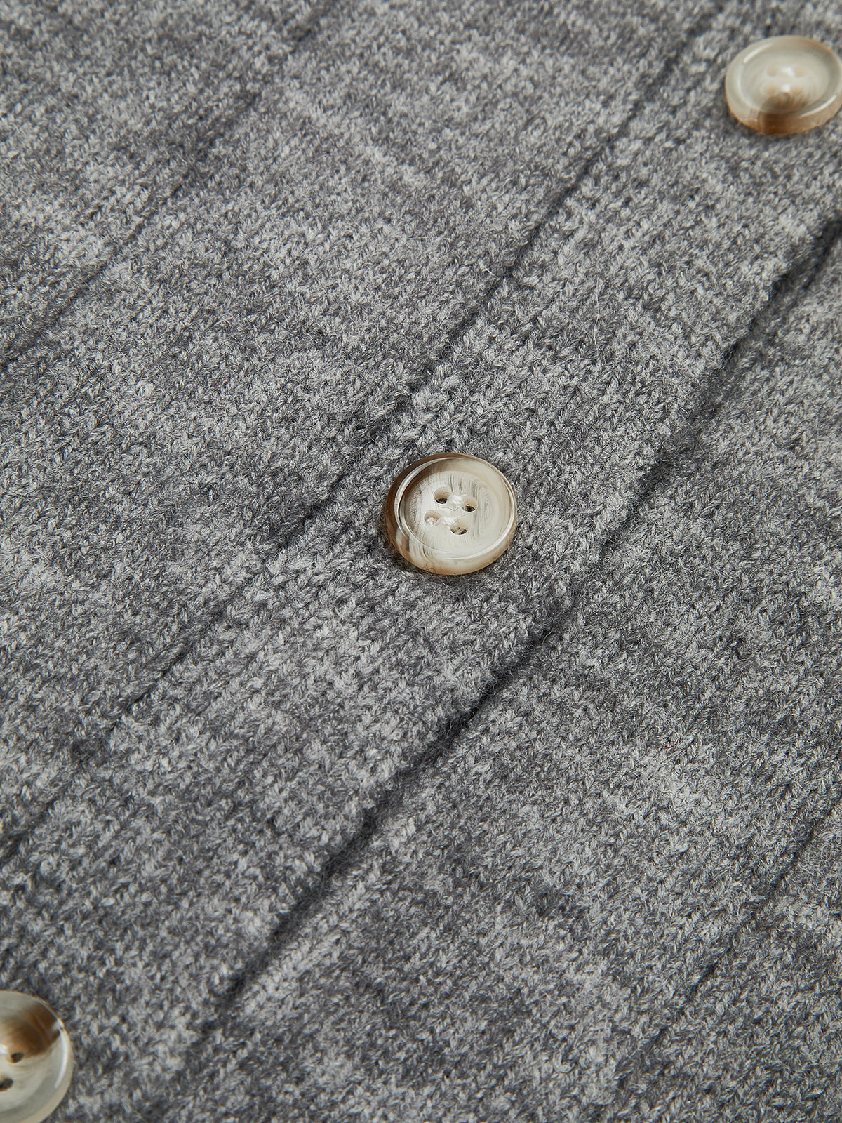 Round Neck Buttoned Soft Cardigan