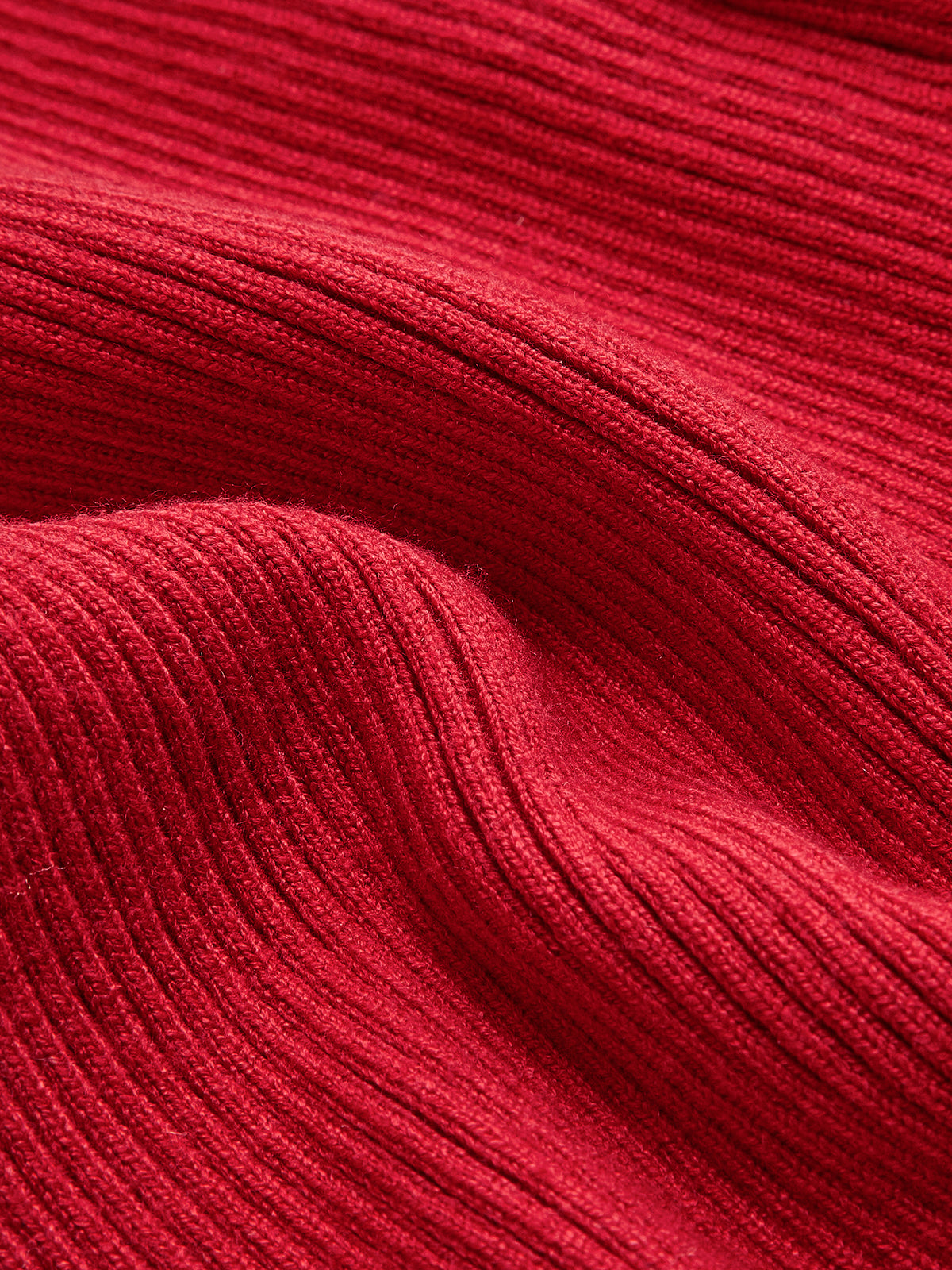 Strickweste mit geripptem Bindekragen