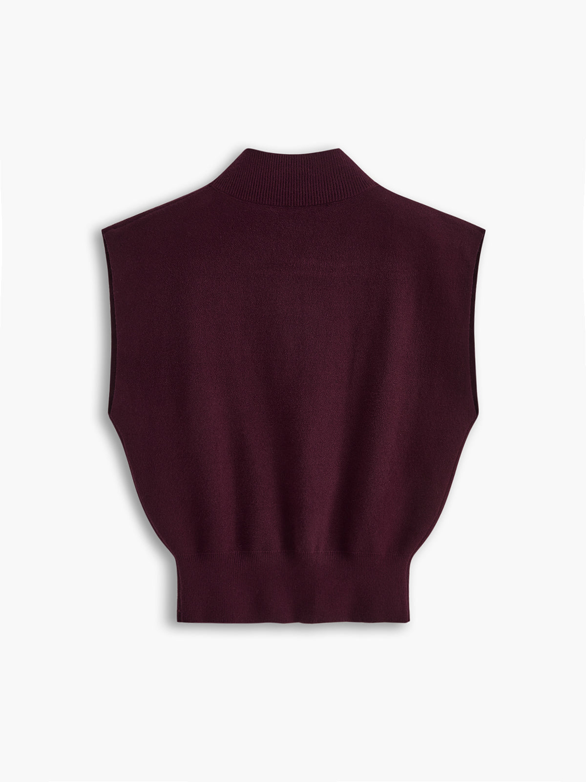 Bequeme, einfarbige Strickweste
