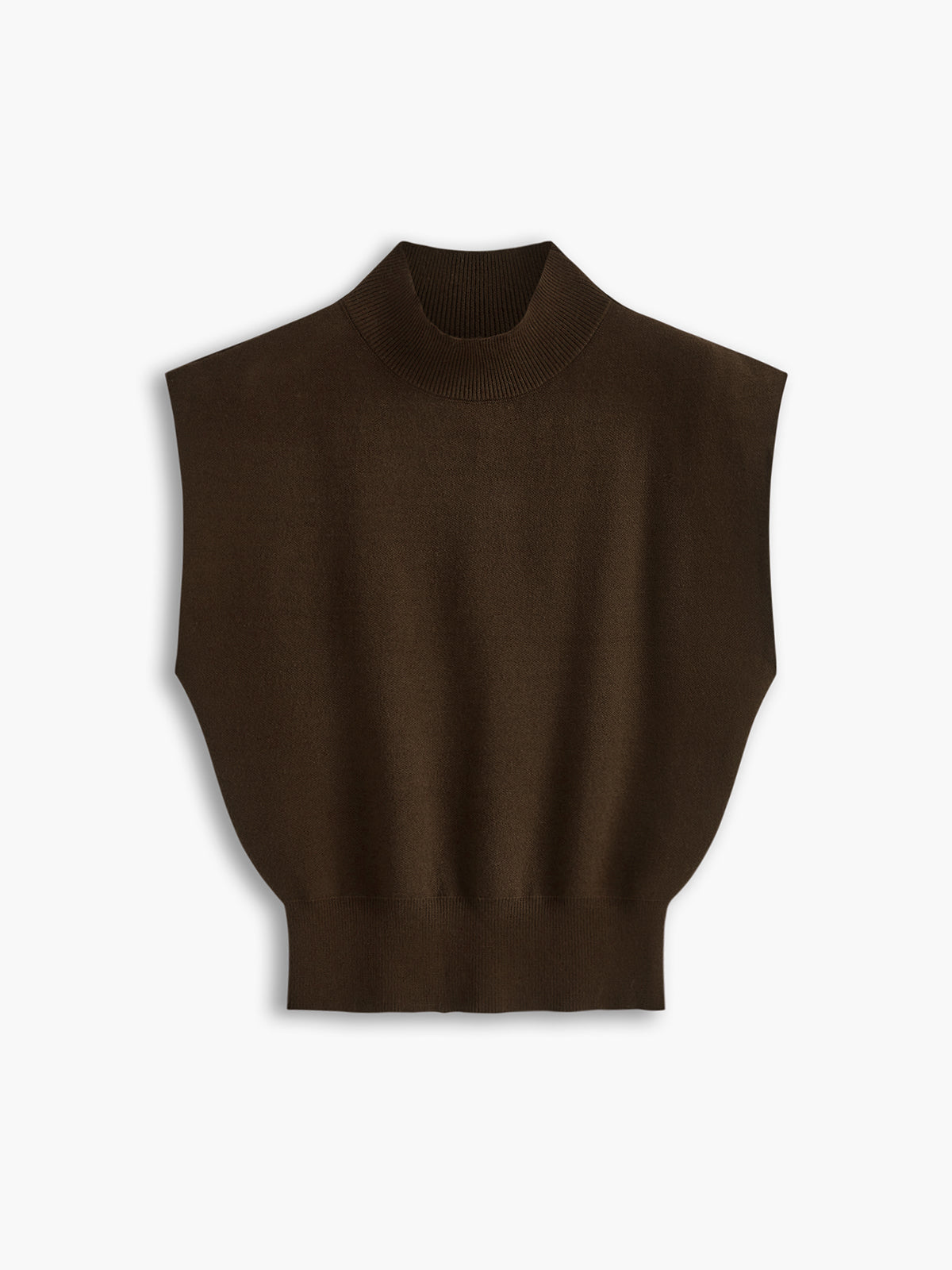 Bequeme, einfarbige Strickweste
