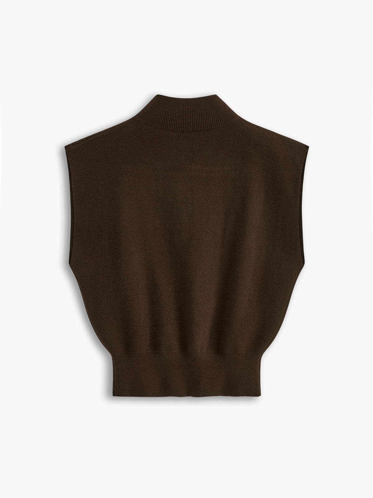 Bequeme, einfarbige Strickweste