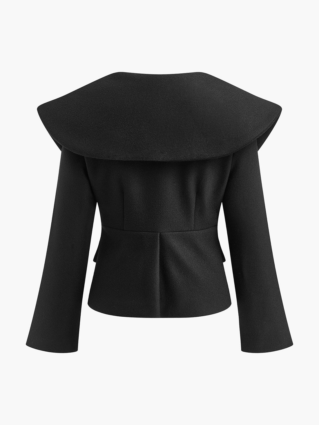 Large Collar Slim Zip Jacket