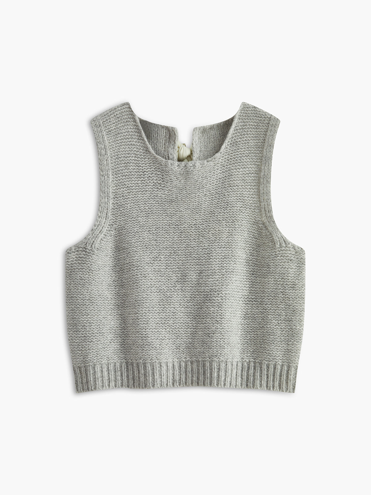 Strickweste mit Schleifendetail vorne