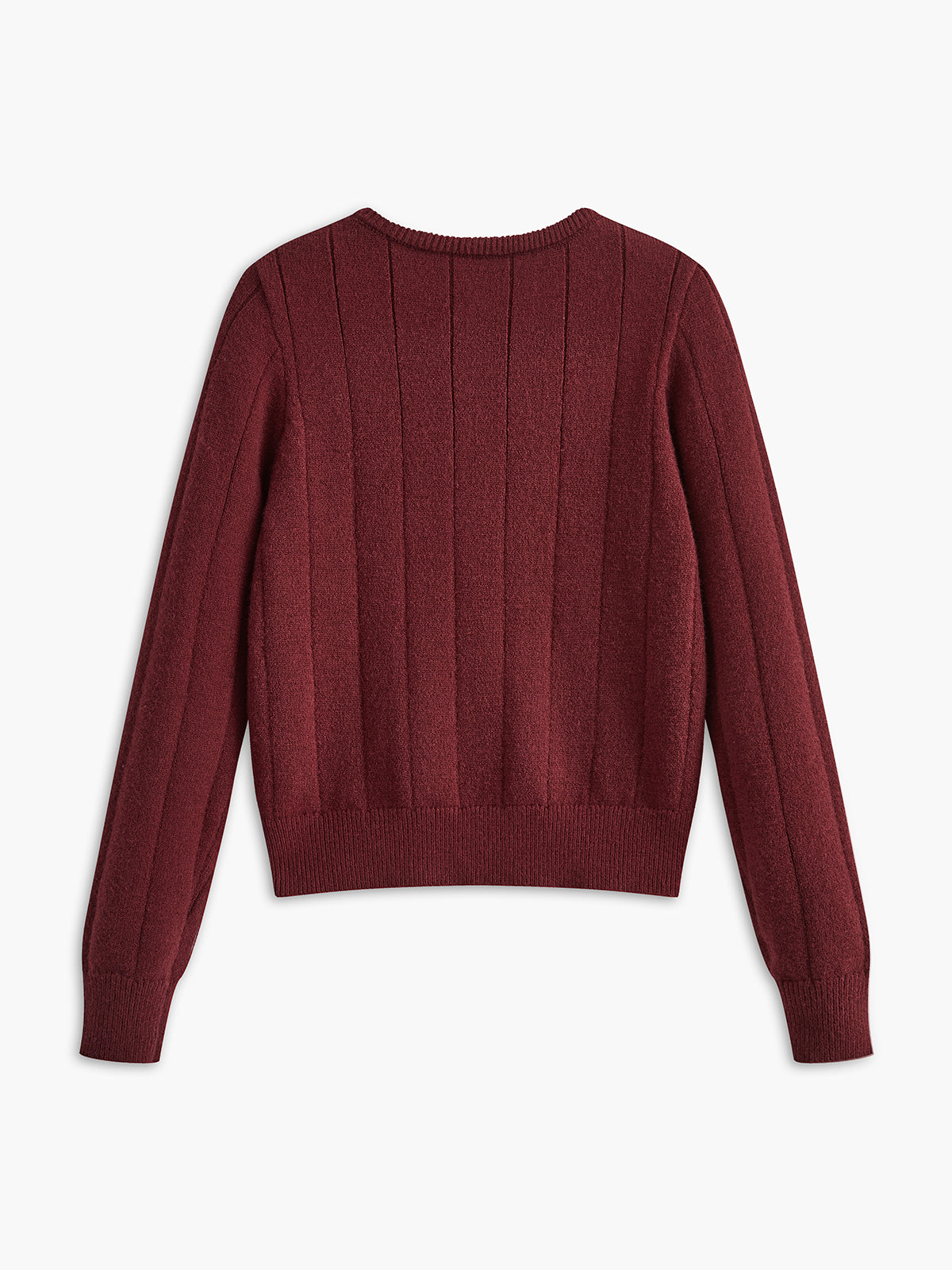 Round Neck Buttoned Soft Cardigan