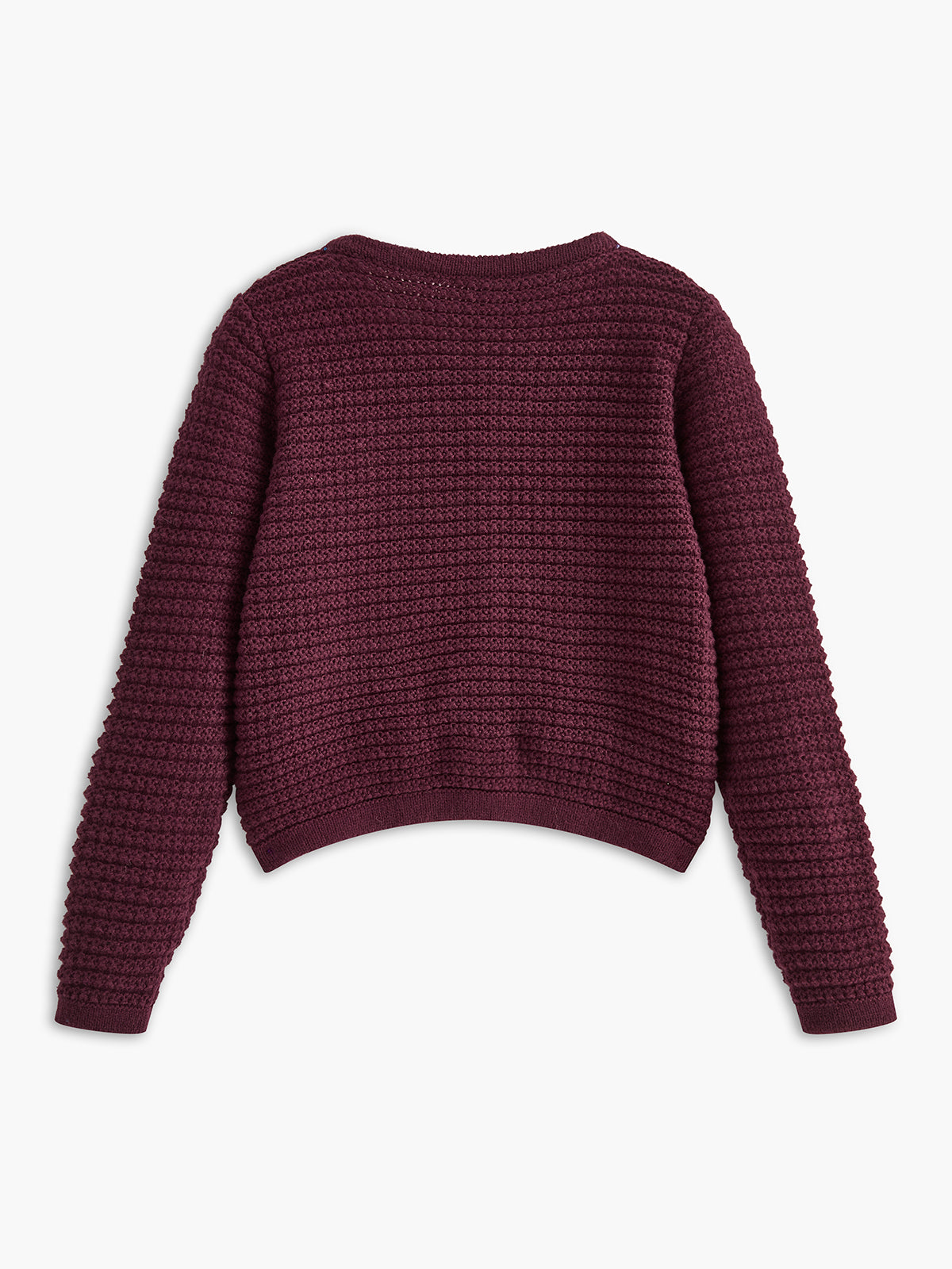 Bequeme kurze Strickjacke mit Brustbereich
