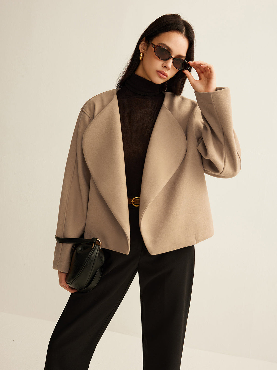 Flat Collar Shift Jacket