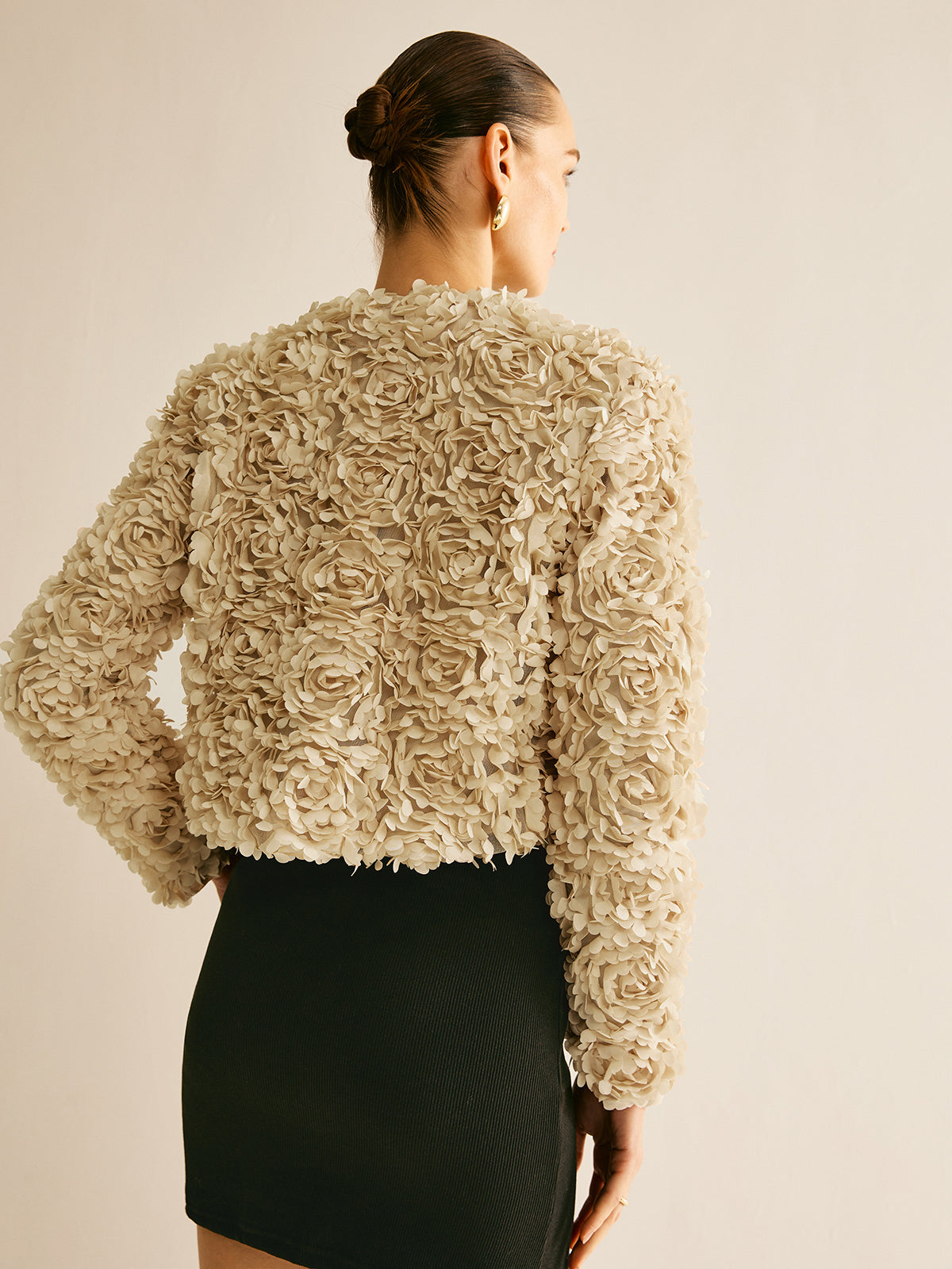 Floral Round Neck Jacket