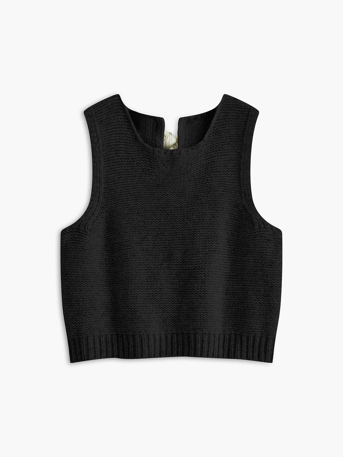Strickweste mit Schleifendetail vorne