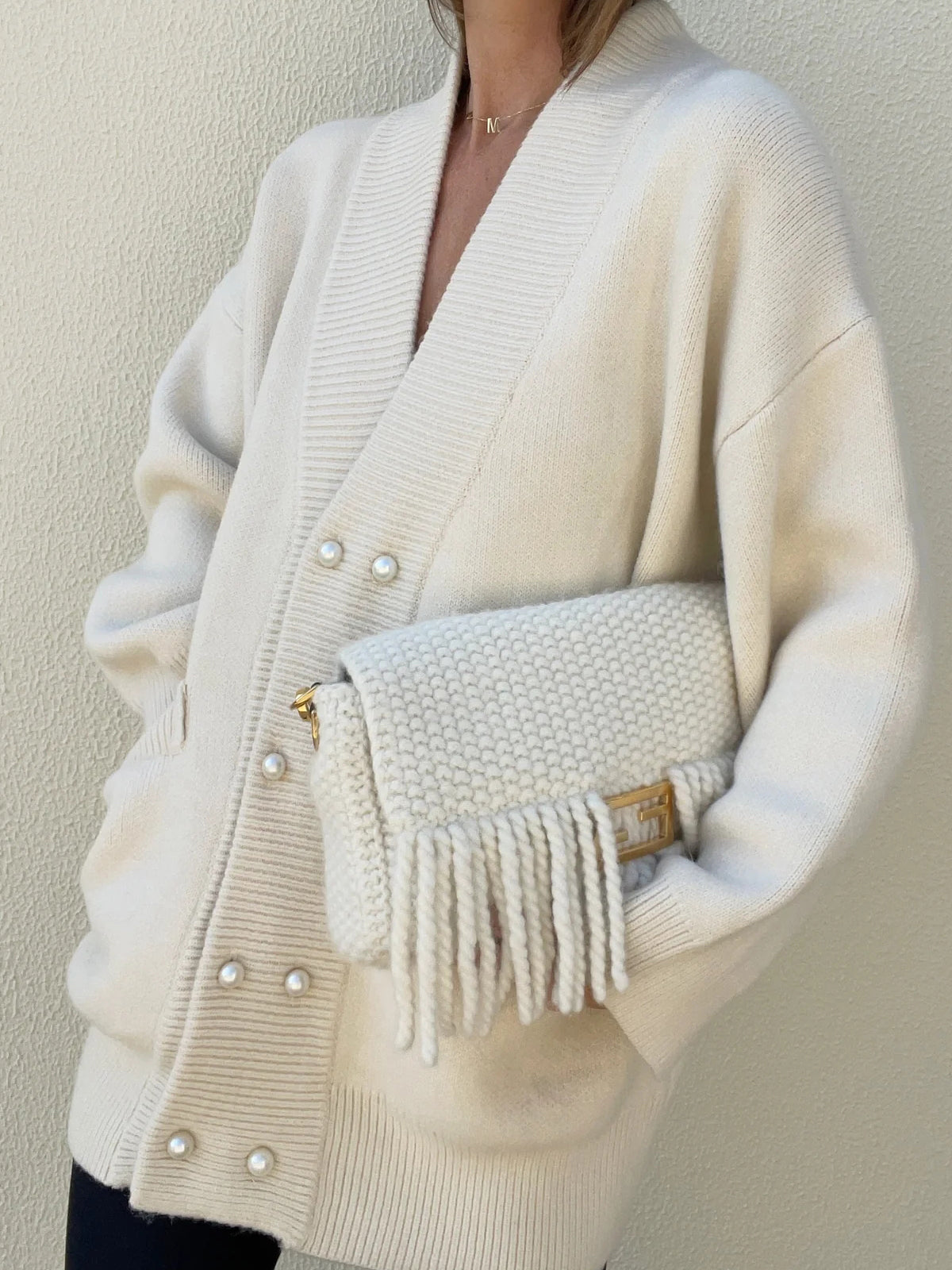 Stilvoller V-Ausschnitt-Cardigan mit Taschen