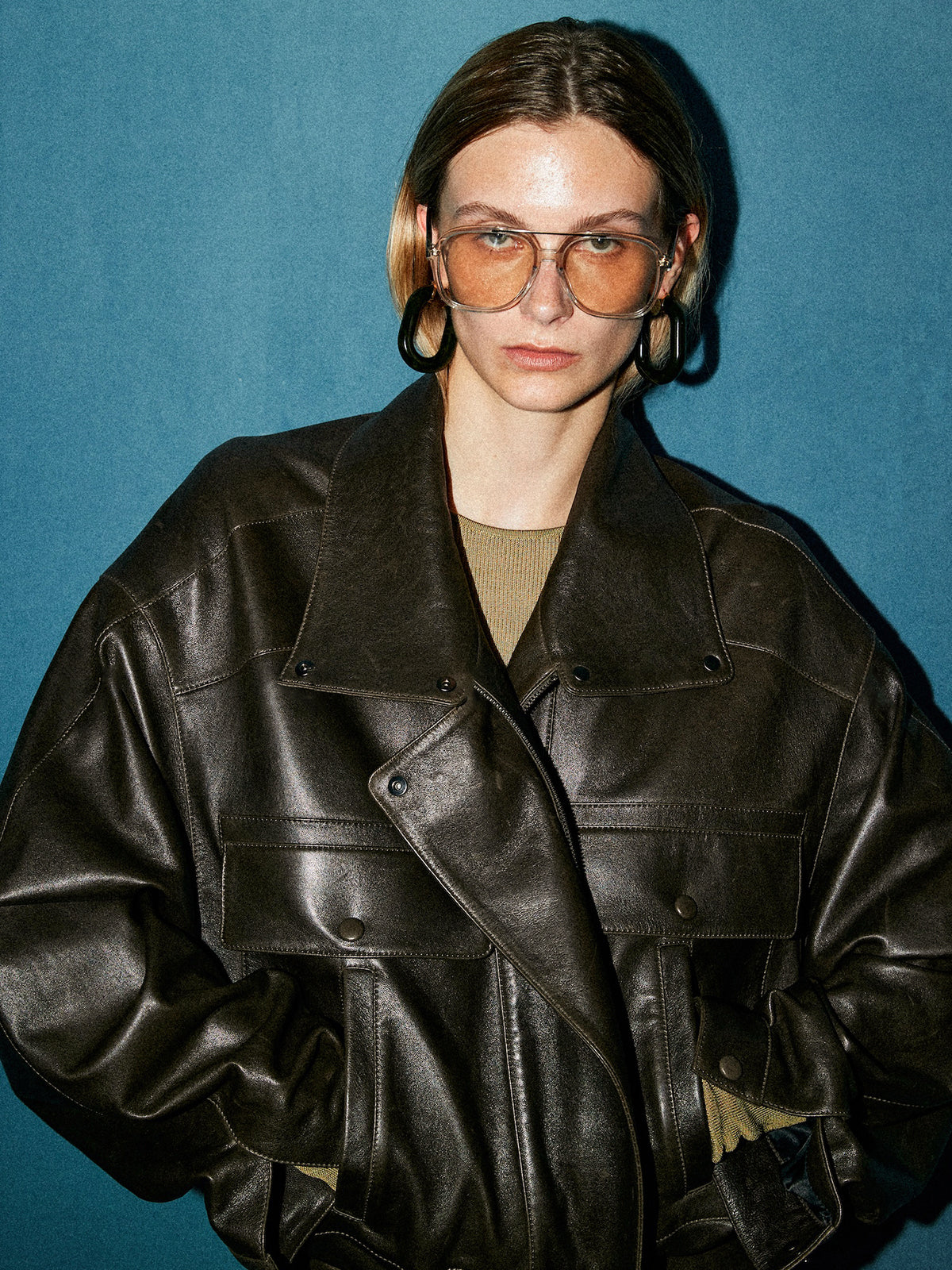Vielseitige Shift-PU-Lederjacke