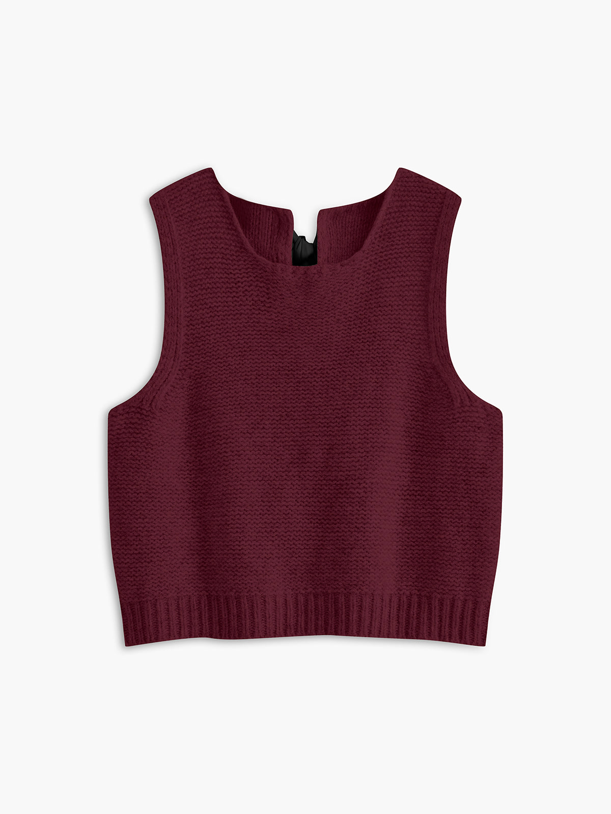 Strickweste mit Schleifendetail vorne