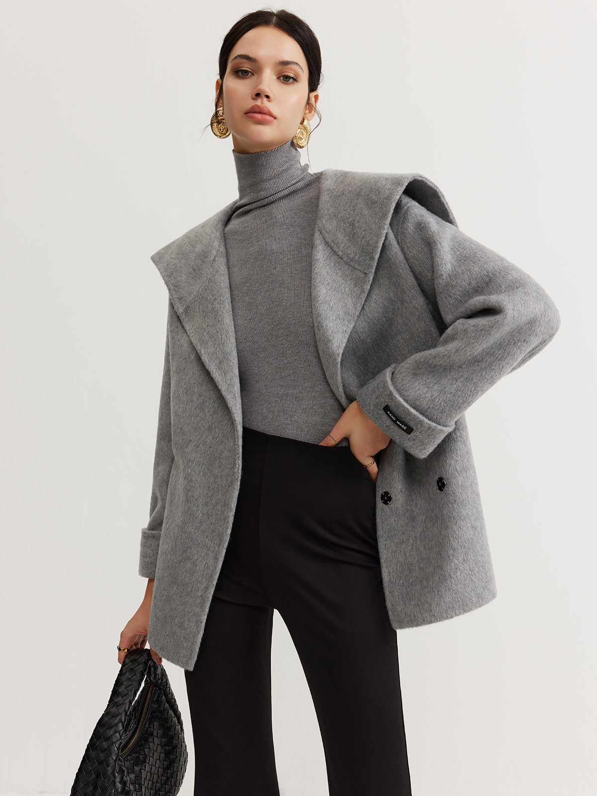 Sail Collar Belted Coat 