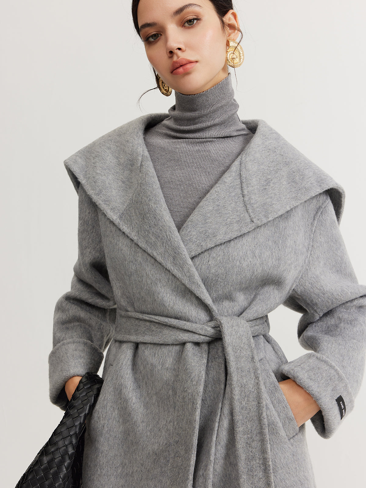 Sail Collar Belted Coat 
