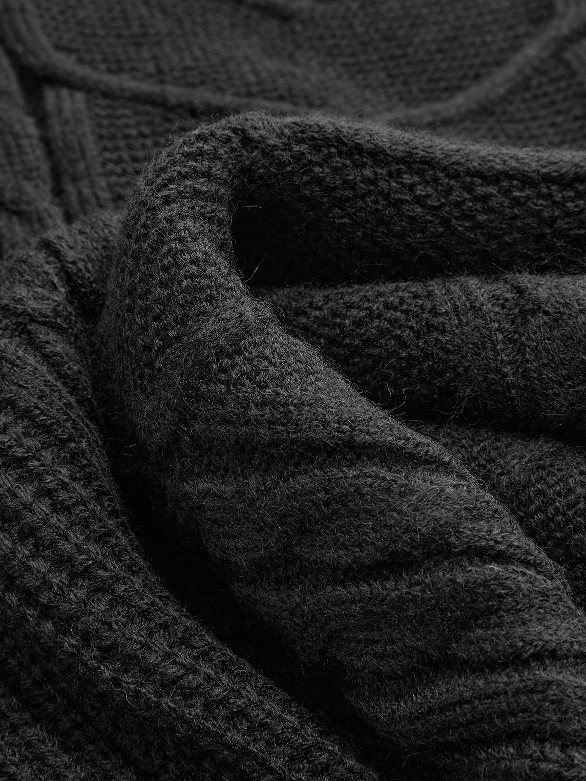 Einfarbige Kurzarm-Strickweste
