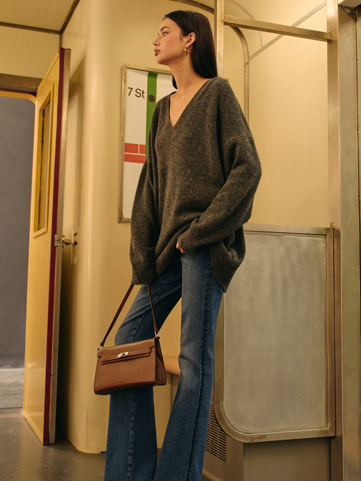 Bequemer Pullover aus Wollmischung 