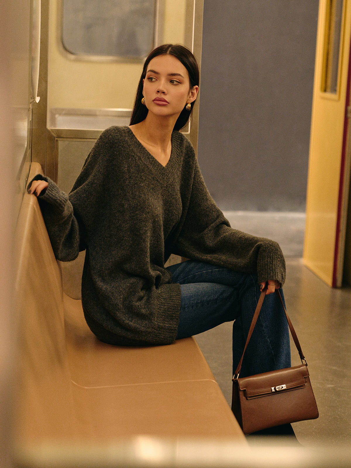 Bequemer Pullover aus Wollmischung 
