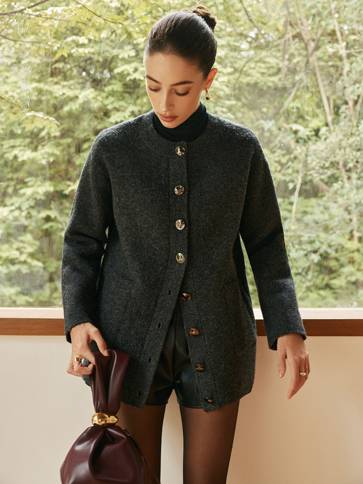 Versatile Soft Cardigan with Bust