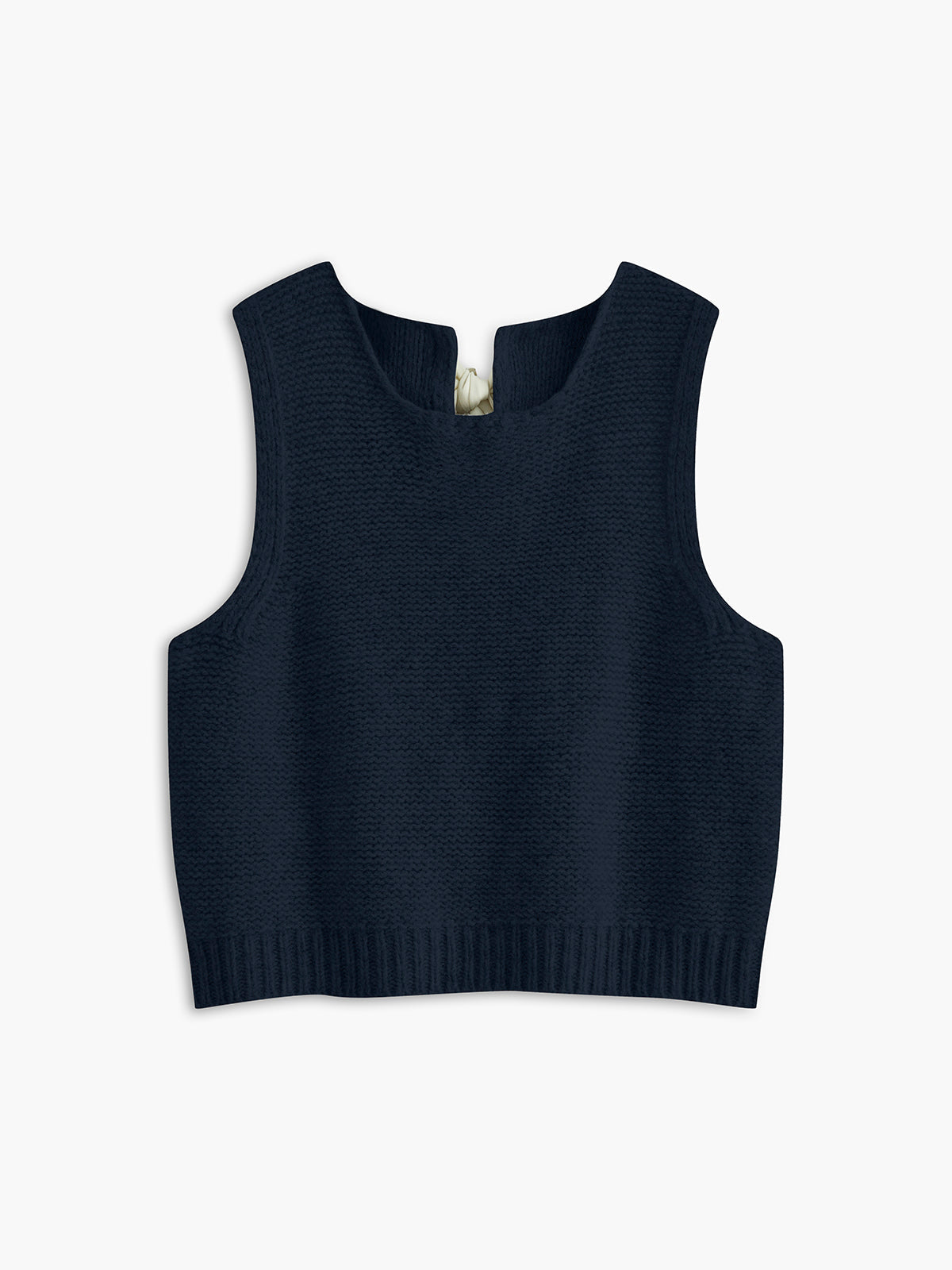 Strickweste mit Schleifendetail vorne