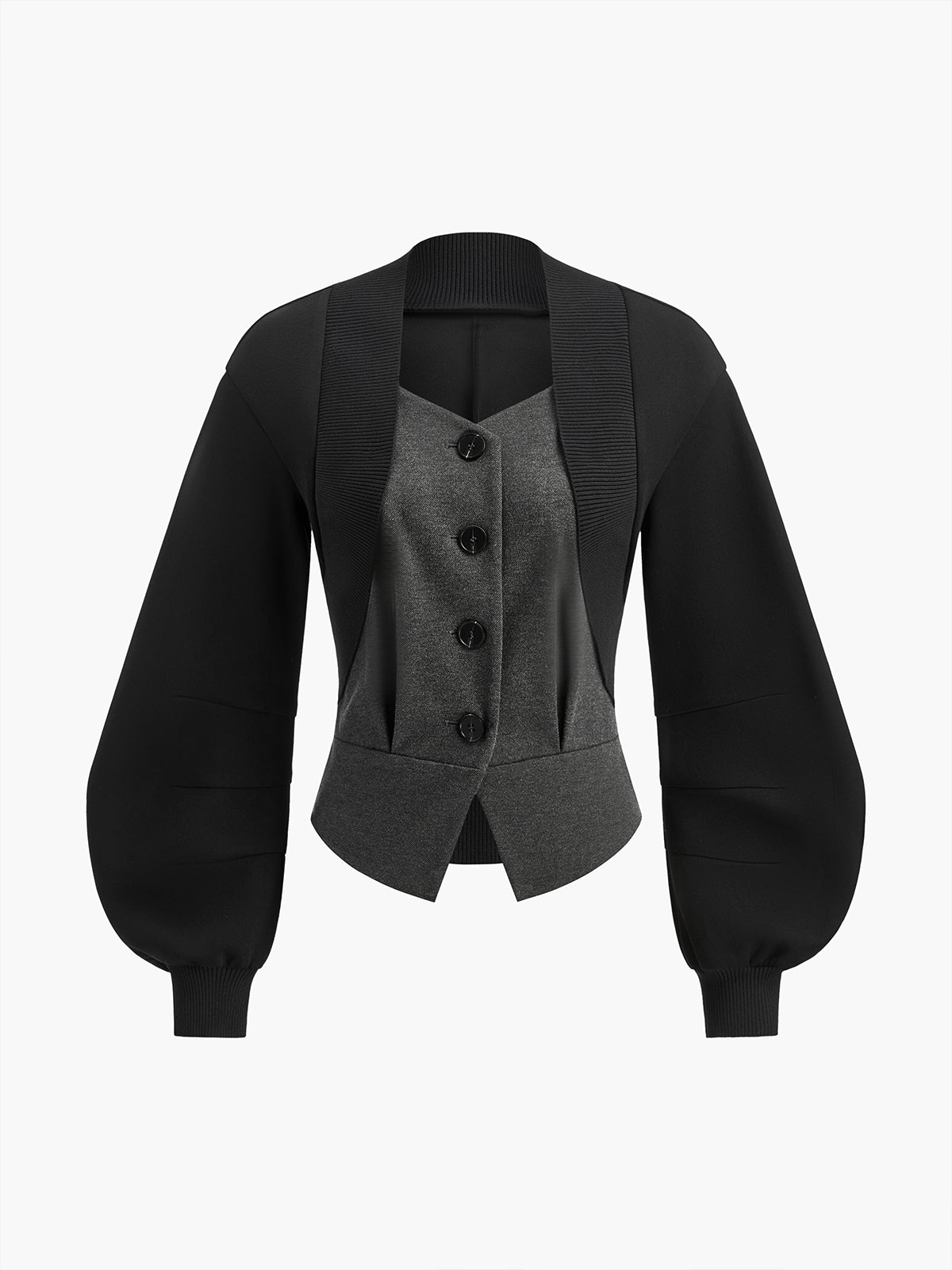 2'Si 1 Arada Fener Kollu Tweed Ceket