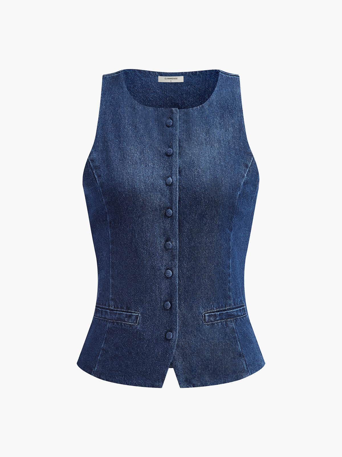 Jeansweste mit Knöpfen