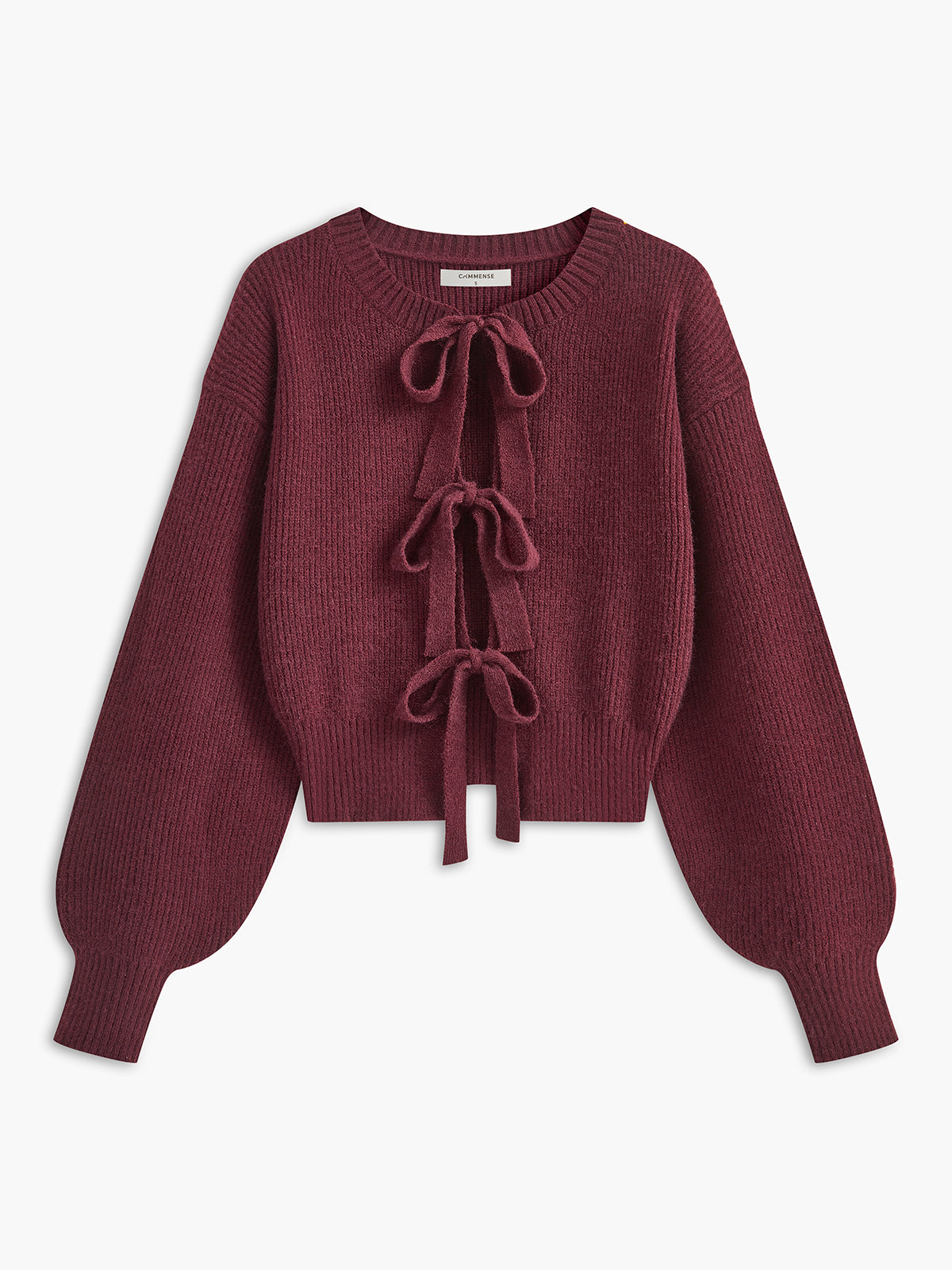 Strickjacke mit Schnürschleife