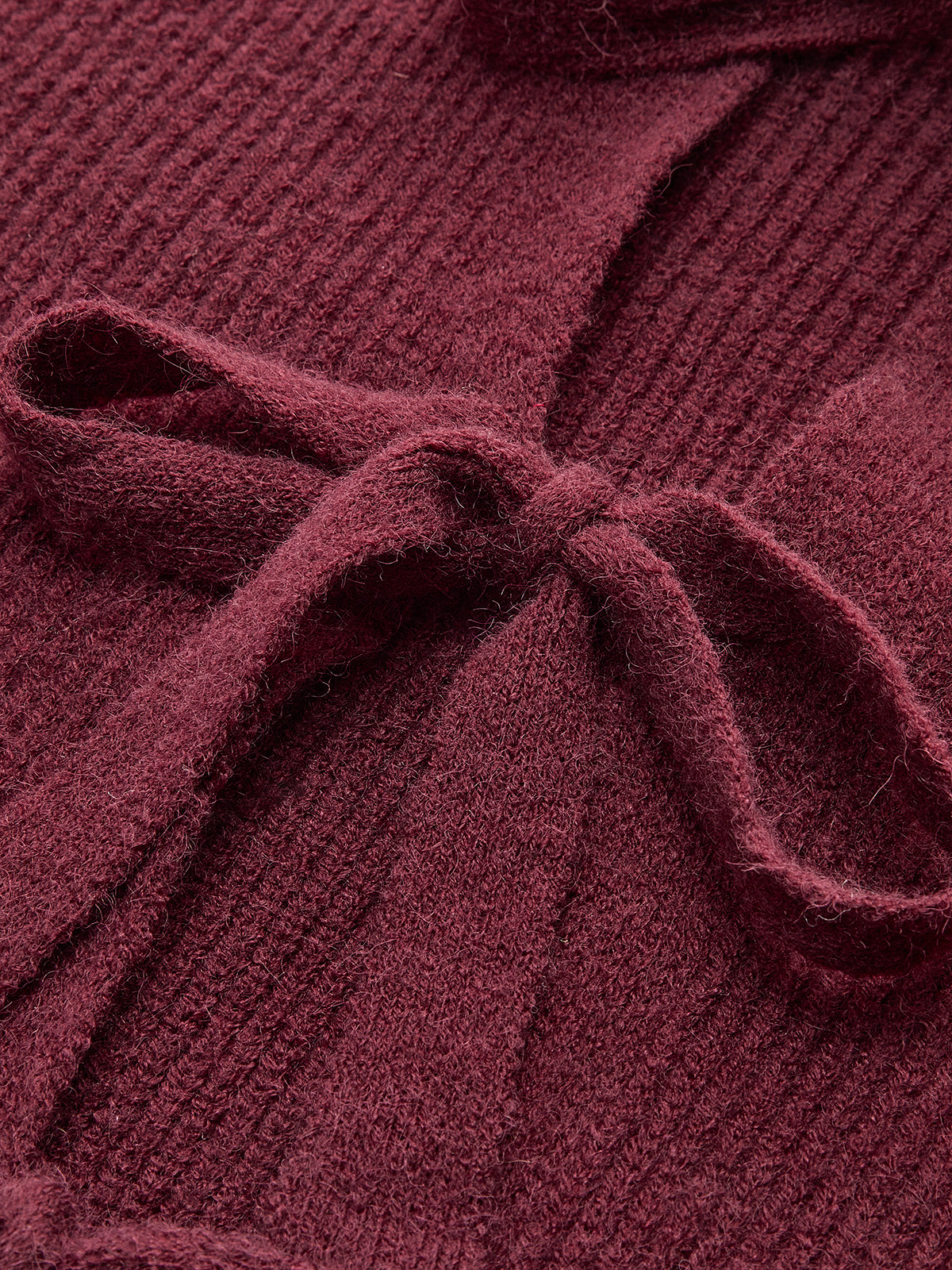 Strickjacke mit Schnürschleife