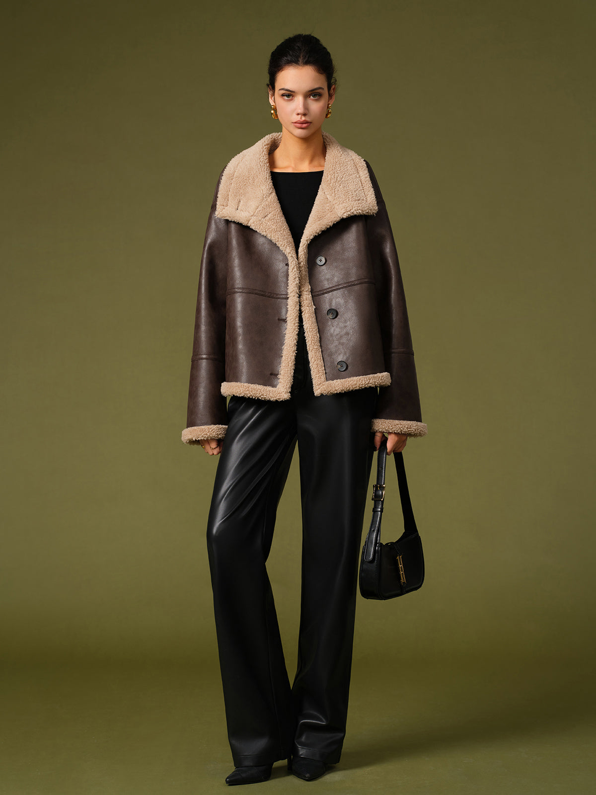 Polar PU Leather Warm Jackets