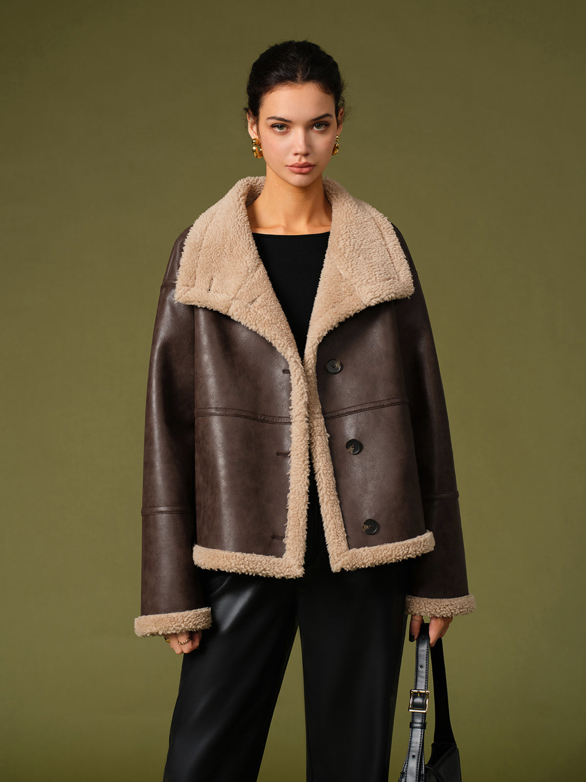 Polar PU Leather Warm Jackets