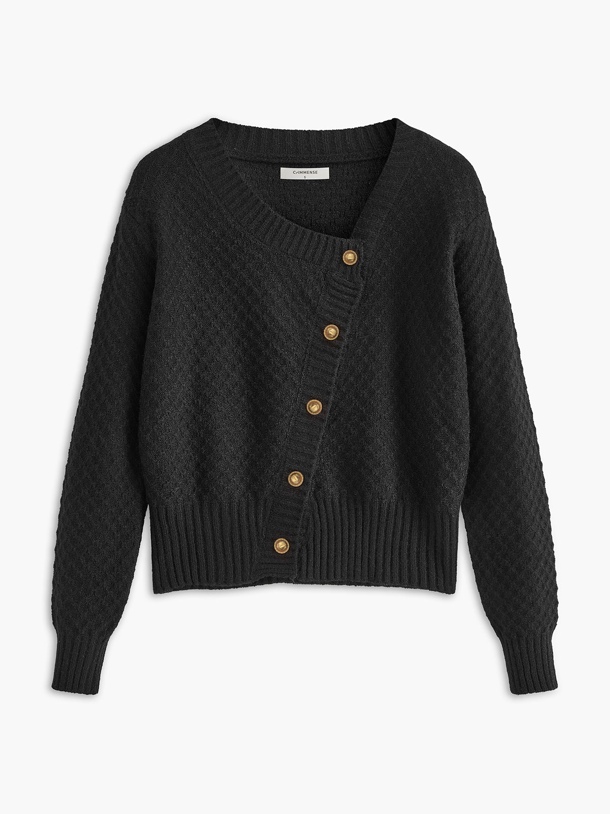 Leisure Asymmetrical Buttoned Cardigan