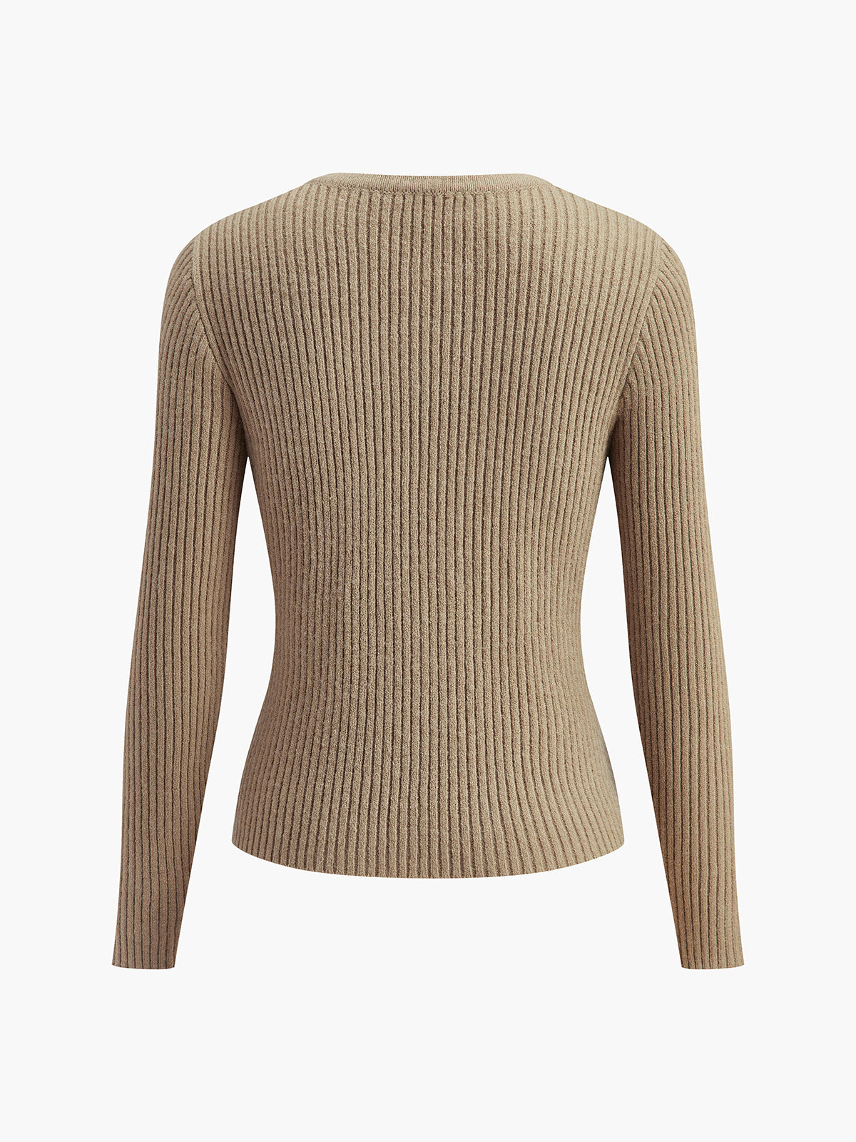 Buttoned Split Cardigan