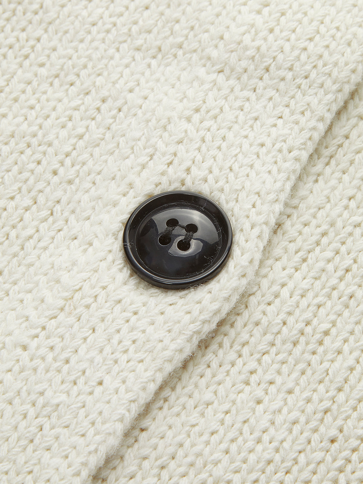 Kapuzenstrickjacke mit Knöpfen und Kordelzug