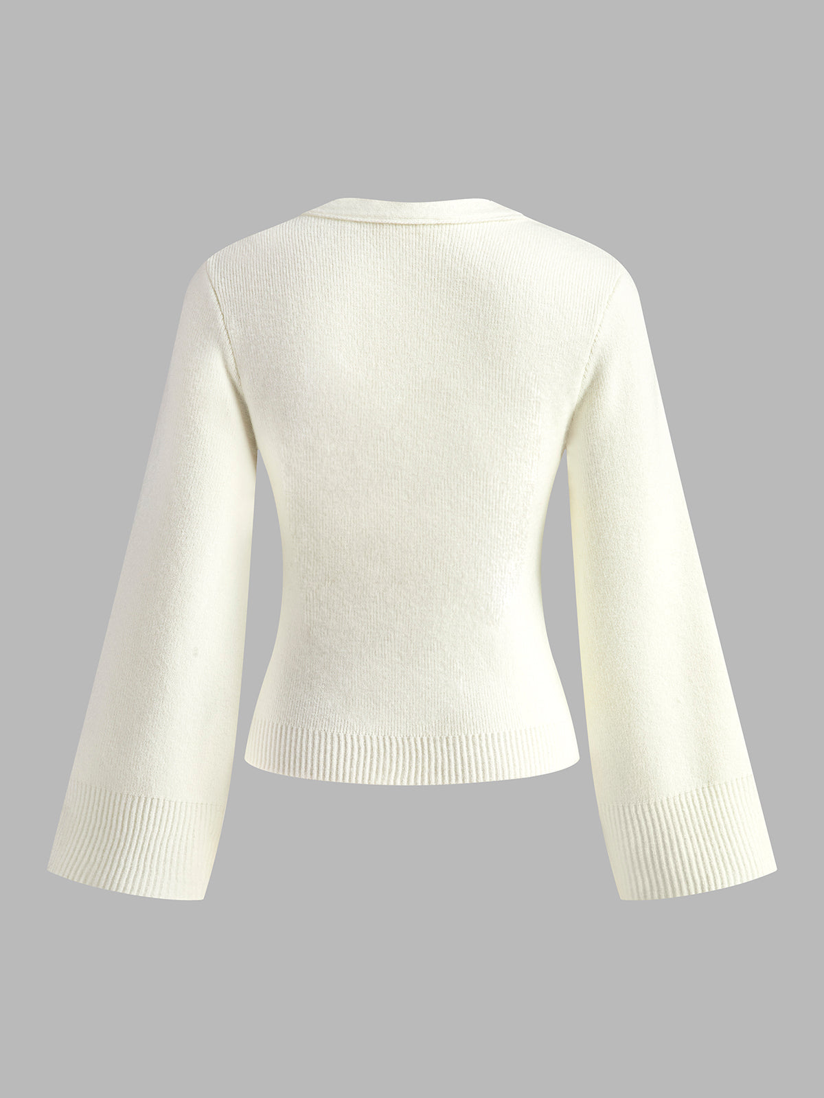 Cardigan mit V-Ausschnitt, Schlitz und Knöpfen