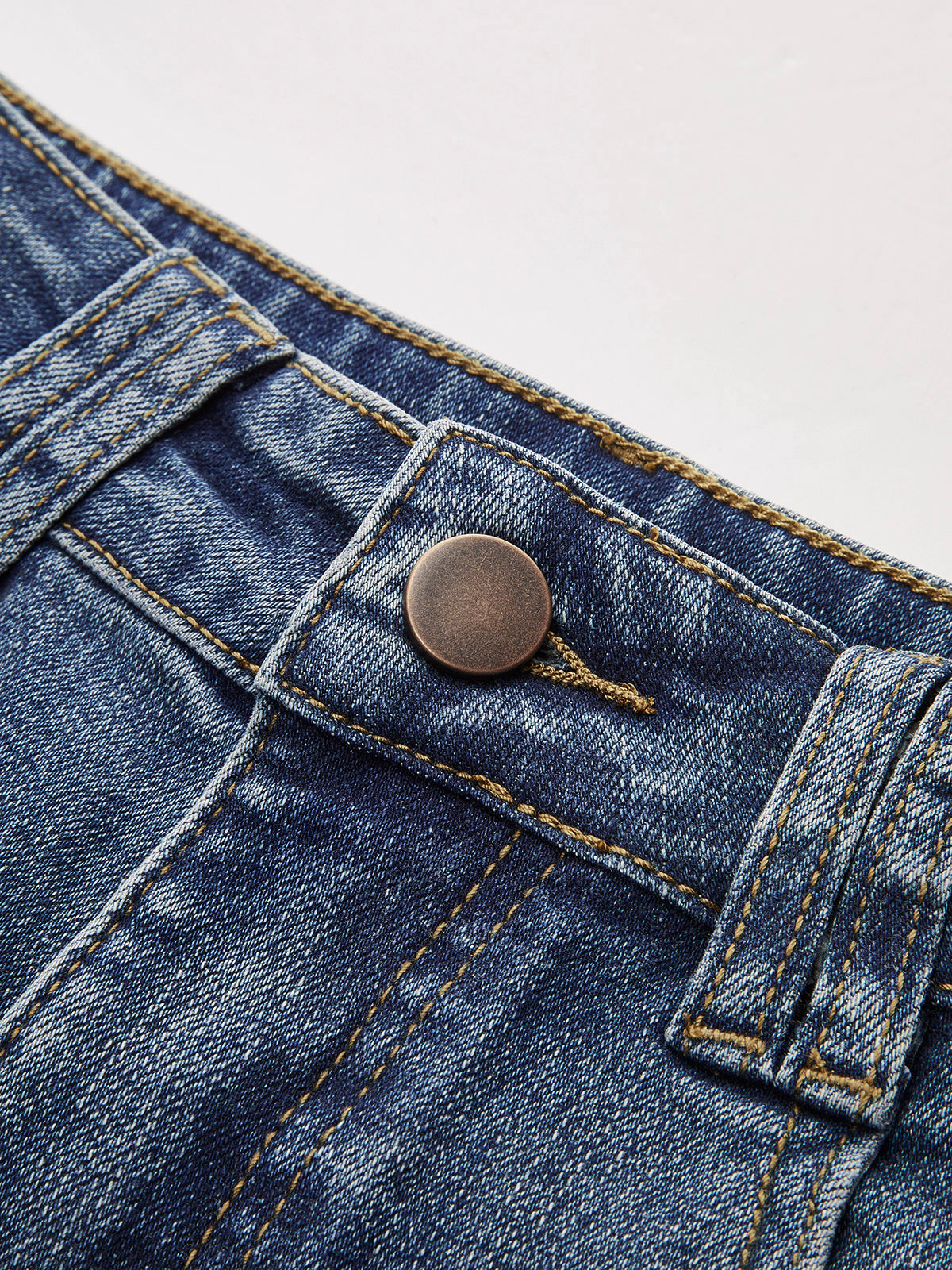 Mid-Waist, Spanish-Style Jeans (Without Belt) 