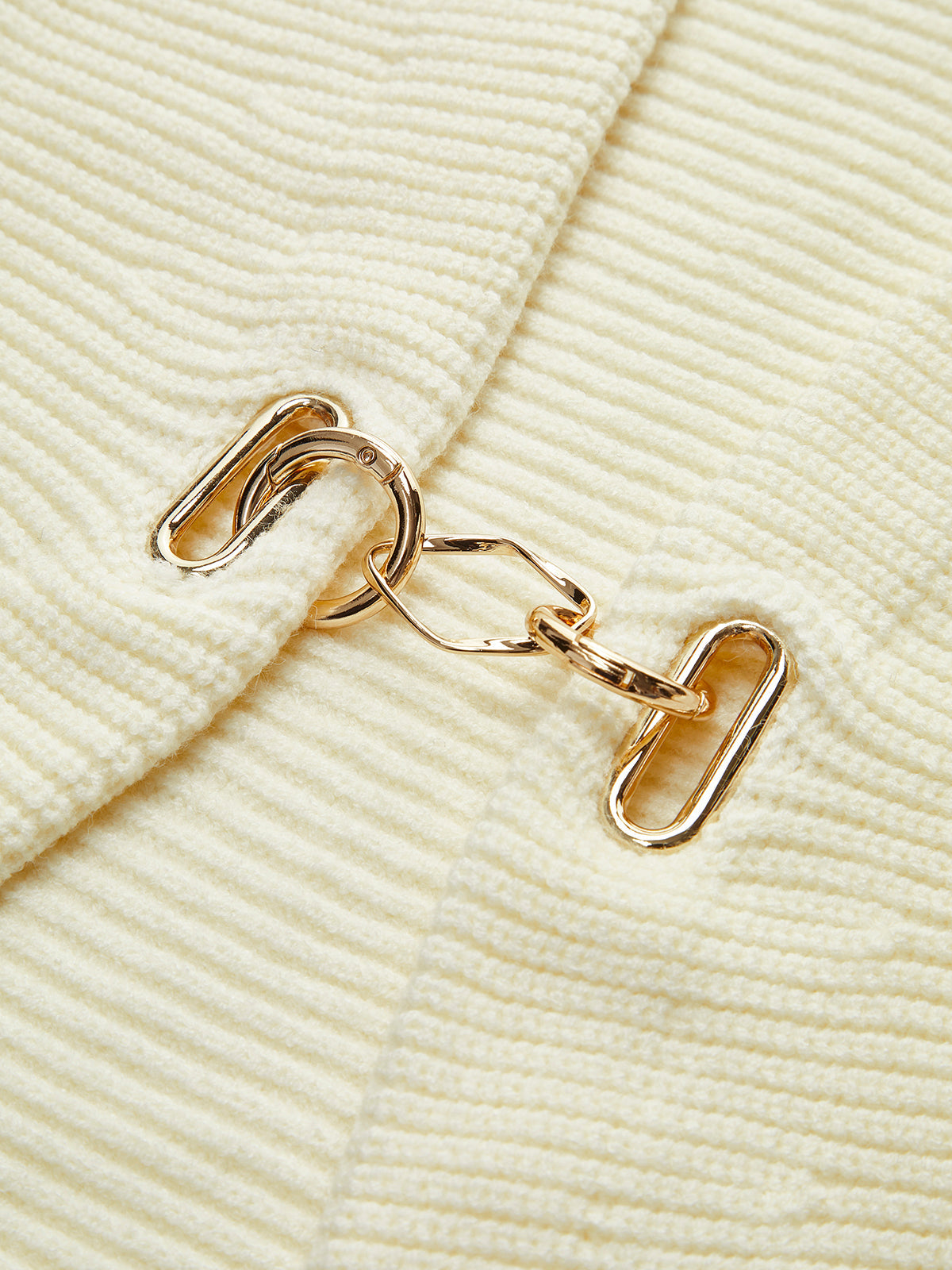 Sheepskin Legs Metal Arm Cardigan
