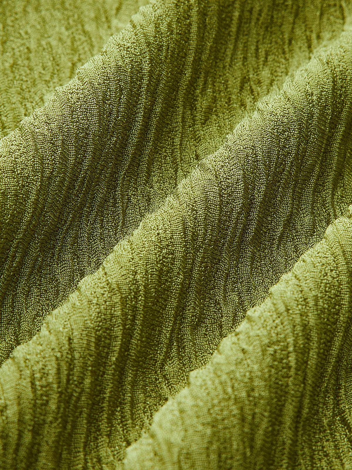 Wrinkled Twist One-Shoulder Swimsuit