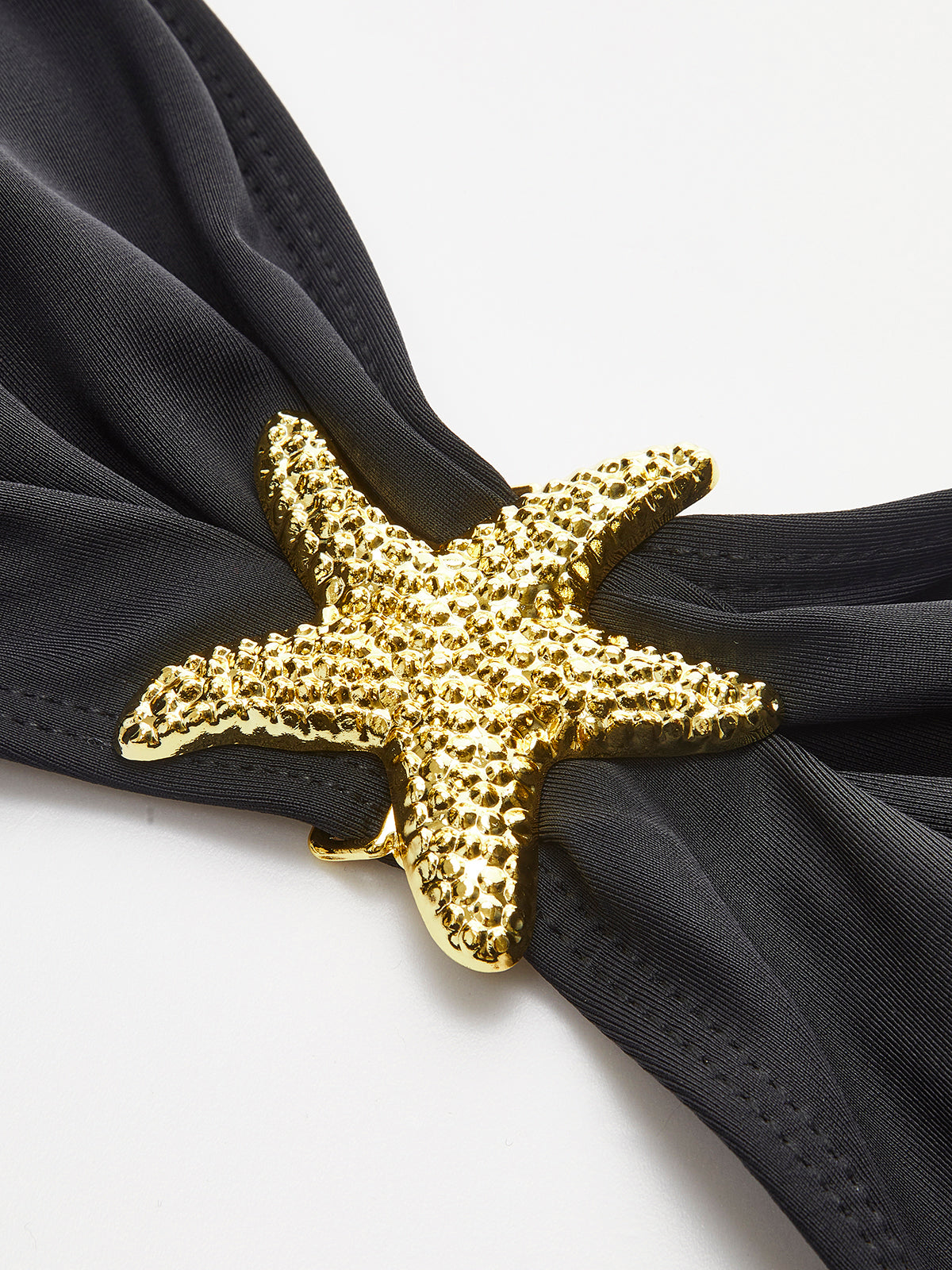 Starfish Detail Bandeau Bikini with Mesh Skirt