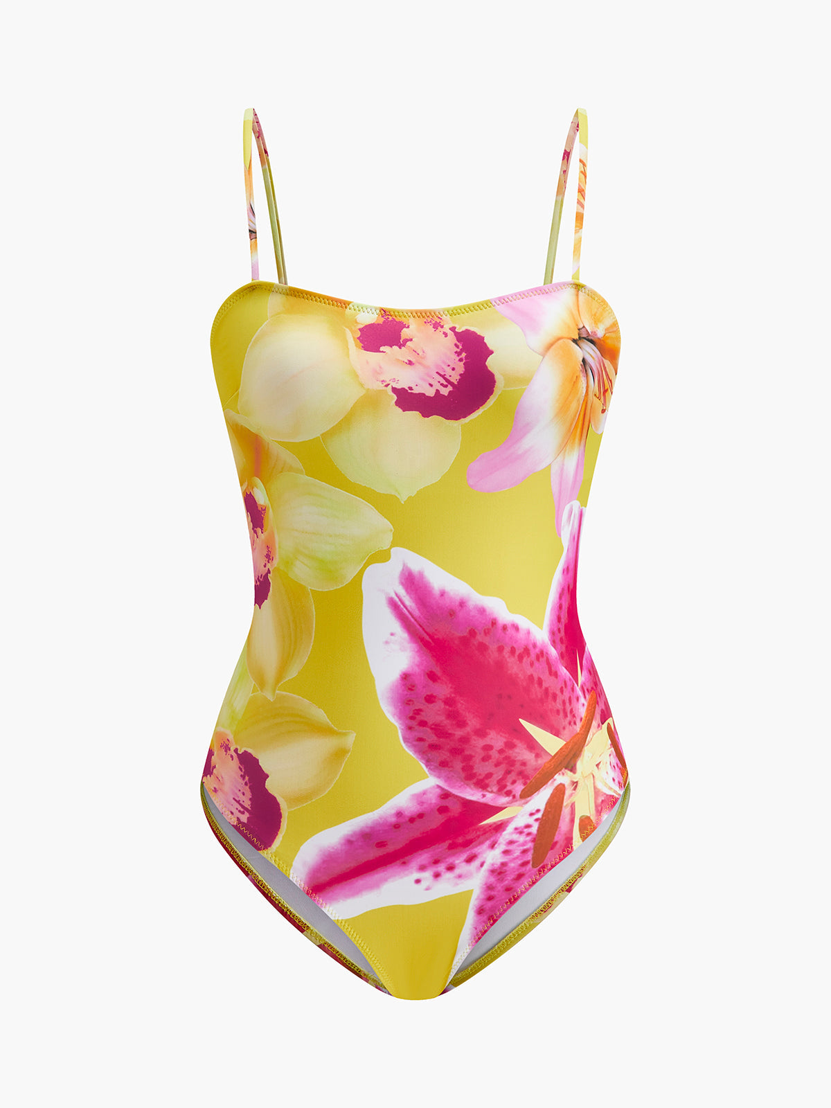 Jersey-Badeanzug mit Blumenmuster und Cut-Outs
