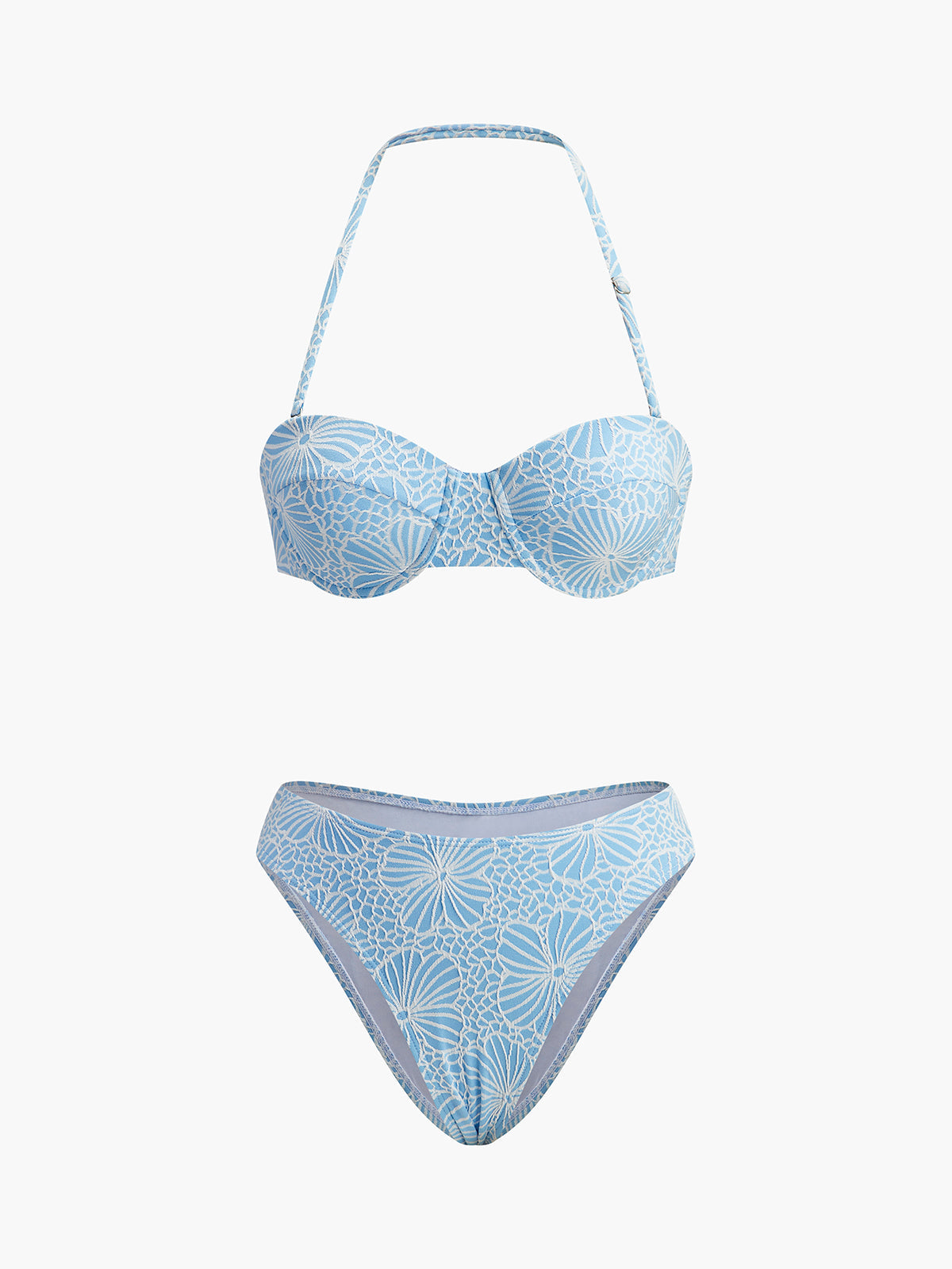 Lace Bikini Set with Detachable Straps