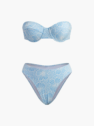 Lace Bikini Set with Detachable Straps