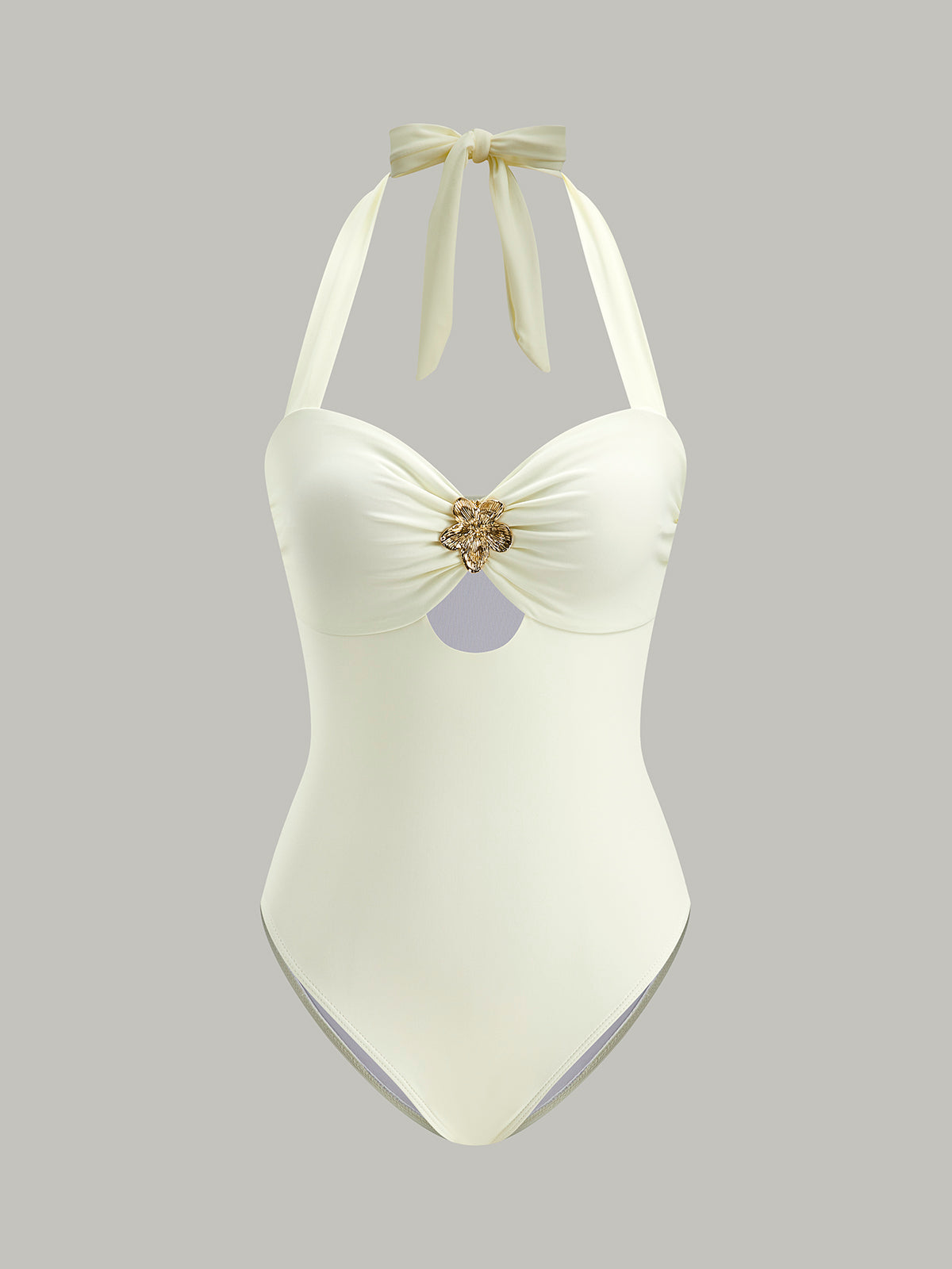 Bow Tie Strappy One-Piece Swimsuit