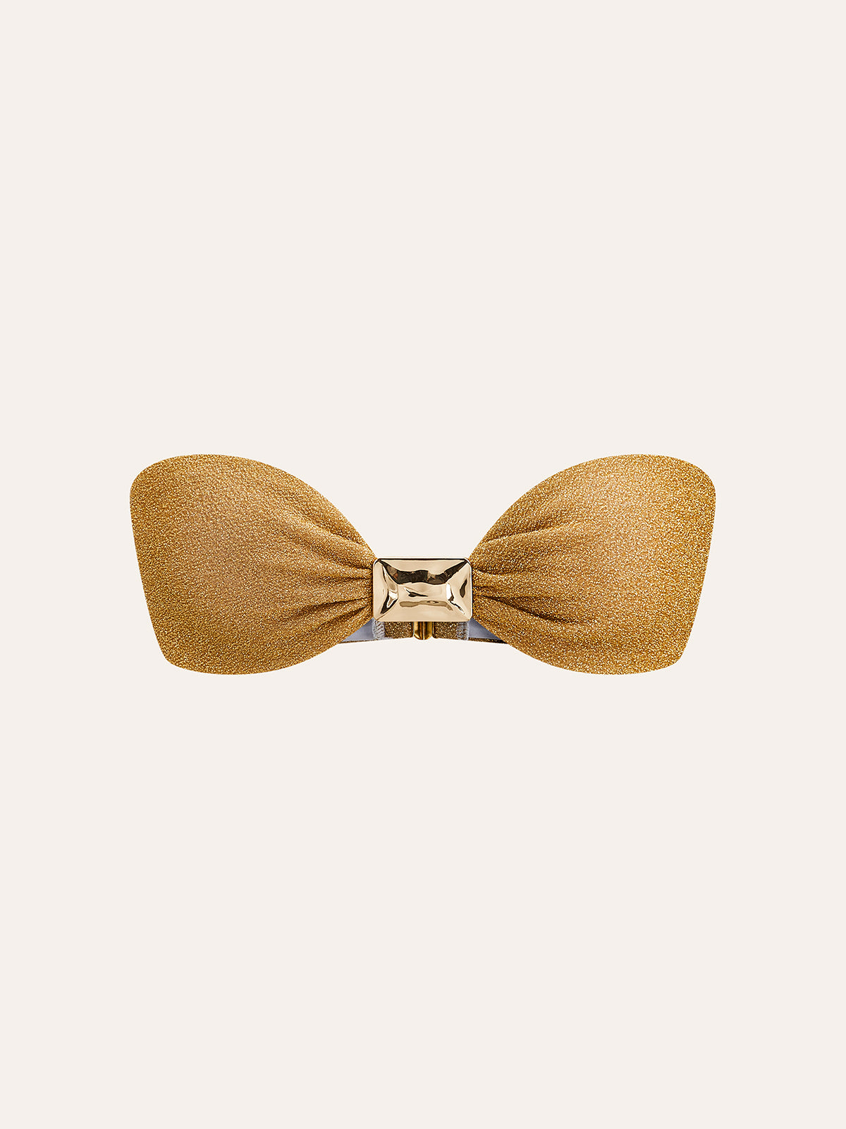 Bandeau Bikini Top with Metallic Bow