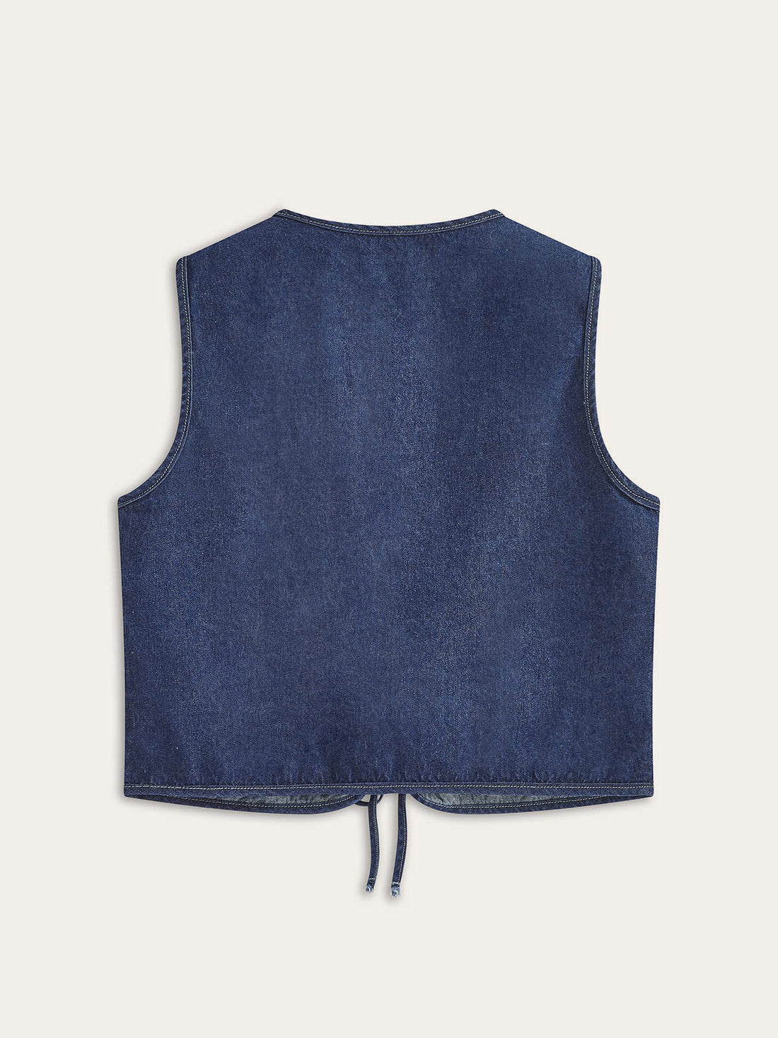 Vintage Denim Kravat Yelek