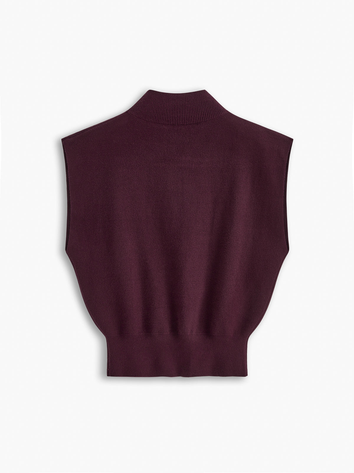 Bequeme, einfarbige Strickweste